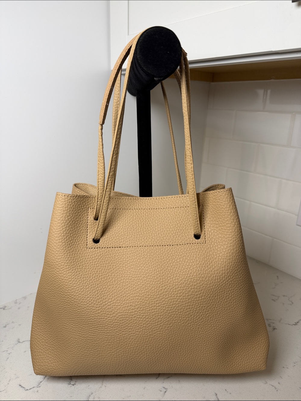 Vegan Leather Purse 8 Other Reasons Tan Slouchy Shoulder Bag Pebbled